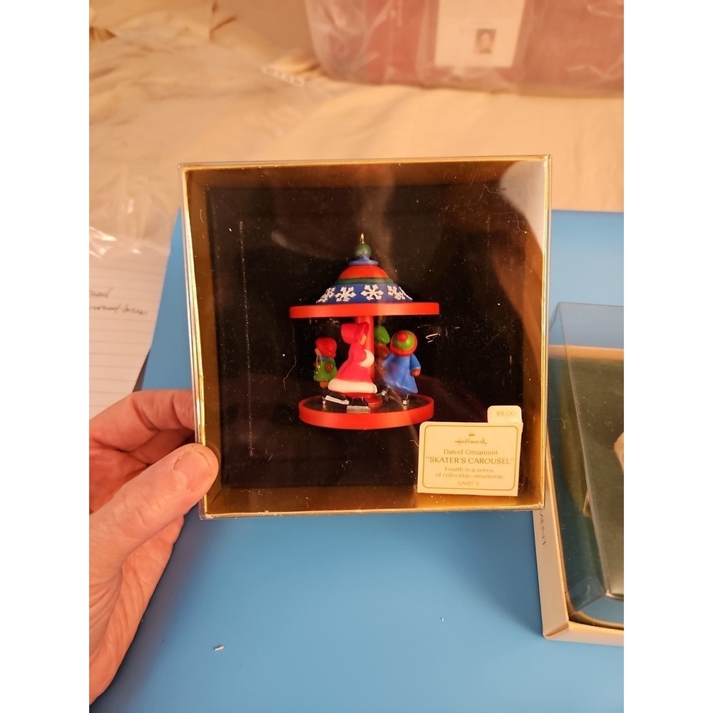 Lot of 2 Hallmark Carousel Series Ornaments / #4 & #5. (119)